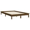 vidaXL Estructura de cama madera maciza pino marr&oacute;n miel 120x200 cm