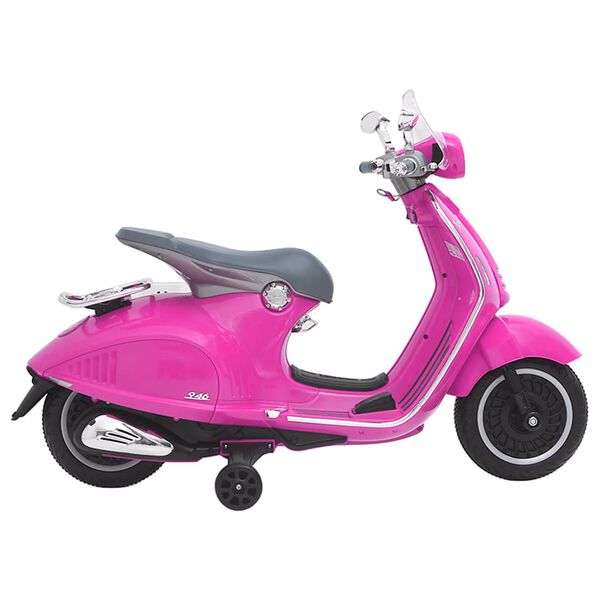 vidaXL Moto eléctrica para niños Vespa GTS300 rosa