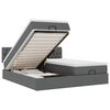 vidaXL Estructura cama otomana colchones tela gris oscuro 200x200cm