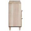 vidaXL Armario de Noche Beige 50 x 33 x 62 cm Madera maciza de Acacia