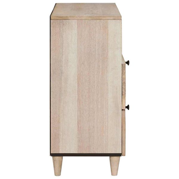 vidaXL Armario de Noche Beige 50 x 33 x 62 cm Madera maciza de Acacia