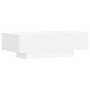vidaXL Mesa de centro madera de ingenier&iacute;a blanco 100x49,5x31 cm
