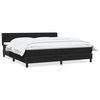 vidaXL Cama box spring con colchón terciopelo negro 200x210 cm