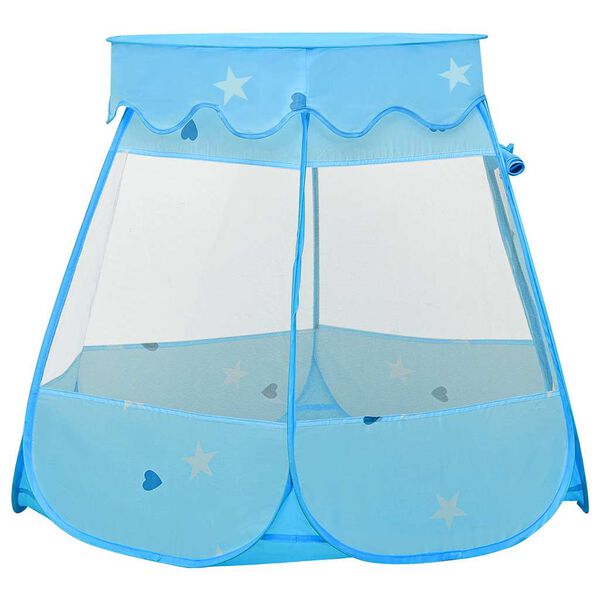 vidaXL Tienda de juegos para niños con 250 bolas azul 102x102x82 cm