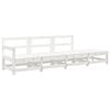 vidaXL Juego de muebles de jard&iacute;n 4 pzas madera maciza de pino blanco