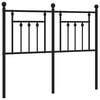 vidaXL Cabecero de repuesto de metal negro 120 cm
