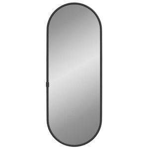 vidaXL Espejo de pared ovalado negro 40x15 cm
