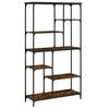 vidaXL Estanter&iacute;a madera ingenier&iacute;a acero roble ahumado 99x35,5x176 cm