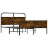 vidaXL Estructura de cama sin colch&oacute;n 140x190 cm madera roble Sonoma