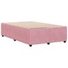 vidaXL Estructura de cama sin colch&oacute;n terciopelo rosa 120x190 cm