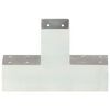 vidaXL Conectores de postes en X 4 uds metal galvanizado 71x71 mm