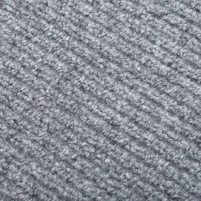 vidaXL Alfombra de pasillo atrapa suciedad 100x350 cm azul y gris