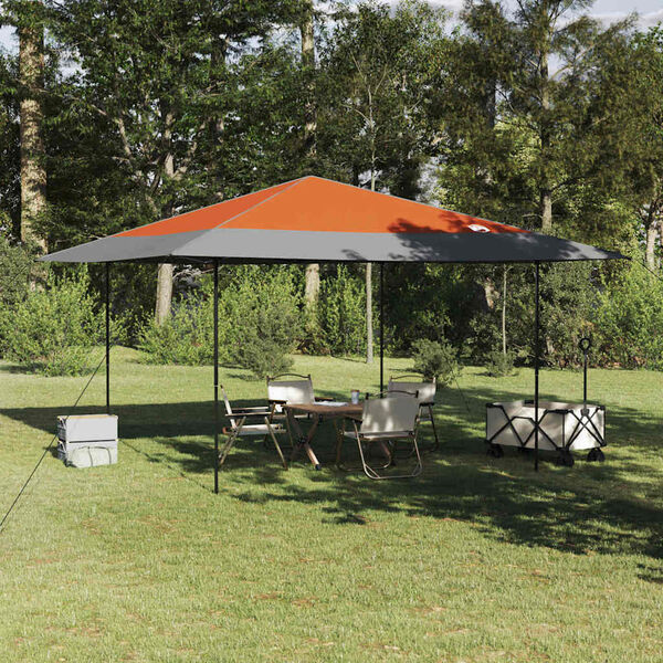 vidaXL Carpa Tipo Dosel Pop-up Naranja 400 x 400 cm tela