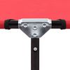 vidaXL Tumbona plegable acero roja