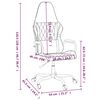 vidaXL Silla gaming cuero sint&eacute;tico negro
