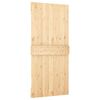 vidaXL Puerta NARVIK Natural 95 x 210 cm Madera de Pino S&oacute;lido