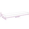 vidaXL Estante flotante de pared gris hormig&oacute;n MDF 90x23,5x3,8 cm