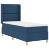 vidaXL Cama tipo Box Spring con colch&oacute;n Azul 80 x 200 cm tela