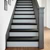 vidaXL Peldaños de escalera 8 uds madera maciza roble marrón oscuro