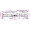 vidaXL Conjunto de sof&aacute;s de exterior 7 pcs Gris Natural y Claro