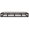 vidaXL Estructura de cama de madera maciza negra 200x200 cm
