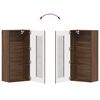 vidaXL Mueble de pared con estante Marrón roble 55 x 29 x 100 cm