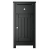vidaXL Mueble de ba&ntilde;o BERG madera maciza de pino negro 40x34x80 cm