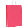 vidaXL Bolsas de papel con asas 50 uds rosa 32x12x42 cm
