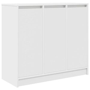vidaXL Aparador de madera de ingenier&iacute;a blanco 85x34x76 cm