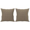 vidaXL Cojines decorativos 2 uds tela gris taupe 40x40 cm