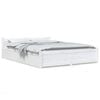 vidaXL Estructura de cama con cajones doble blanco 135x190 cm