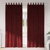 vidaXL Cortinas opacas 2 pcs Rojo vino 140 x 245 cm Terciopelo