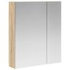 vidaXL Armario con espejo de ba&ntilde;o Roble Sonoma 60 x 14,5 x 70 cm
