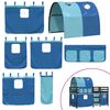 vidaXL Cama alta para niños con túnel madera pino azul 80x200 cm