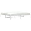 vidaXL Estructura de cama sin colch&oacute;n metal blanco 193x203 cm