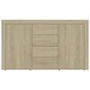 vidaXL Aparador madera contrachapada color roble Sonoma 120x36x69 cm