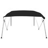 vidaXL Toldo bimini de 4 arcos gris 243x196x137 cm
