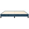 vidaXL Estructura de cama sin colch&oacute;n terciopelo azul oscuro 160x200cm