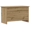 vidaXL Ba&uacute;l de almacenamiento Roble artisan 80 x 40 x 50 cm