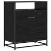 vidaXL Cajonera 4-Caj&oacute;n Roble negro 70 x 41 x 83,5 cm