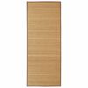 vidaXL Alfombra rectangular de bamb&uacute; marr&oacute;n 80 x 200 cm