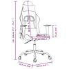 vidaXL Silla gaming tela negro y naranja