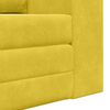 vidaXL Sof&aacute; cama 60cm Amarillo Terciopelo