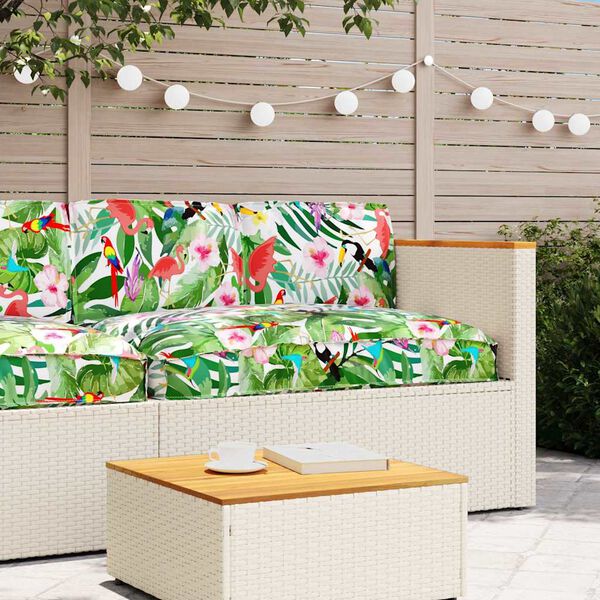 vidaXL Juego de Cojines Floral 3 pcs Multicolor Tela Oxford