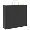 vidaXL Bolsas de papel con asas 50 uds negra 54x15x49 cm