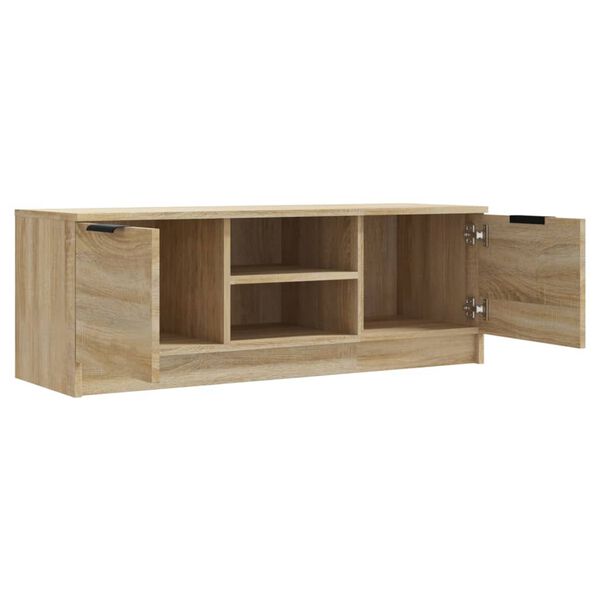 vidaXL Mueble de TV madera contrachapada roble Sonoma 102x35x36,5 cm