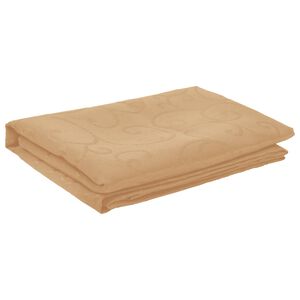 vidaXL Tela para Mesa Cuadrado Beige 90 x 90 cm