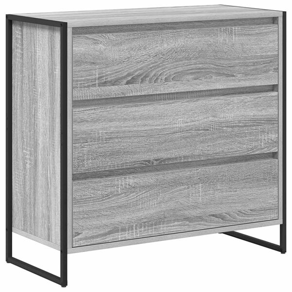 vidaXL Vitrina Gris Sonoma 79 x 36 x 75.5 cm Madera contrachapada