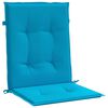 vidaXL Coj&iacute;n silla jard&iacute;n respaldo bajo 6 uds tela Oxford azul