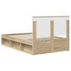 vidaXL Estructura de cama Sonoma 120 x 200 cm Madera de pino macizo